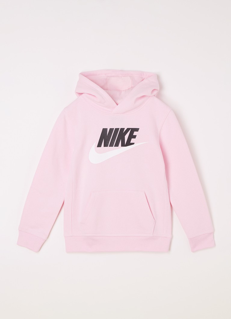 Nike - Sweat à capuche Club Fleece avec imprimé logo - Rose clair