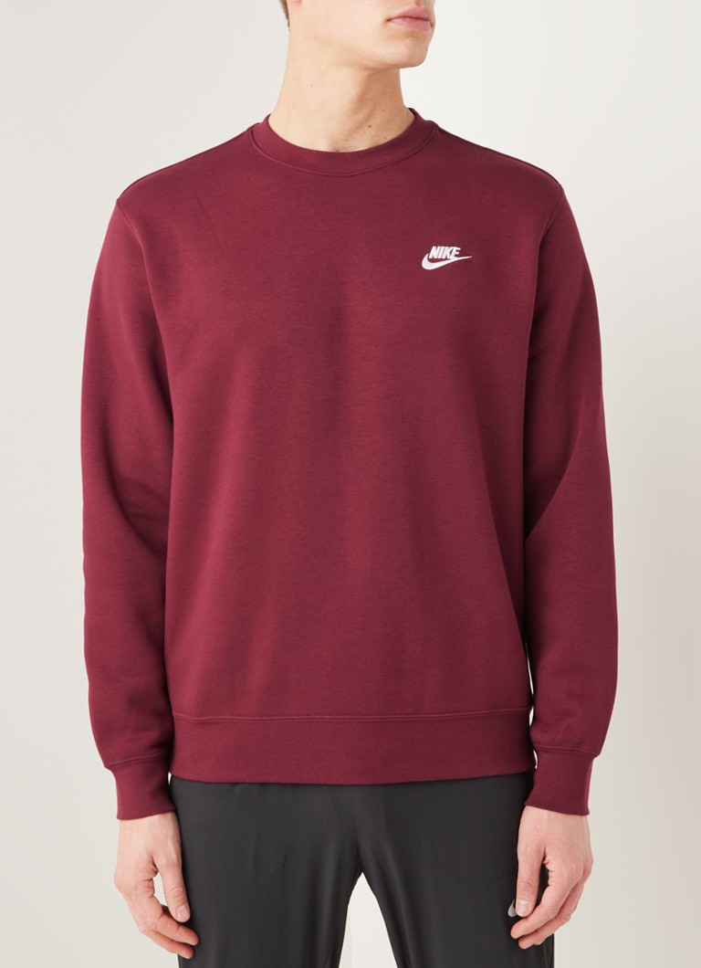 Nike Sweater met logo • Bordeaux • deBijenkorf.be