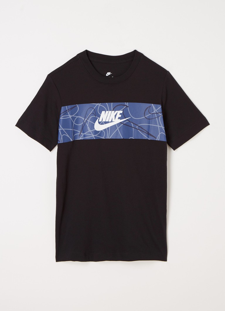 Nike - T-shirt Futura avec logo imprimé - Noir