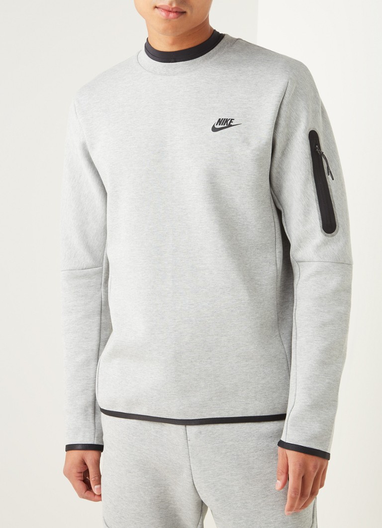 smokkel Om te mediteren jas Nike Tech Fleece sweater met ritszak • Grijsmele • deBijenkorf.be