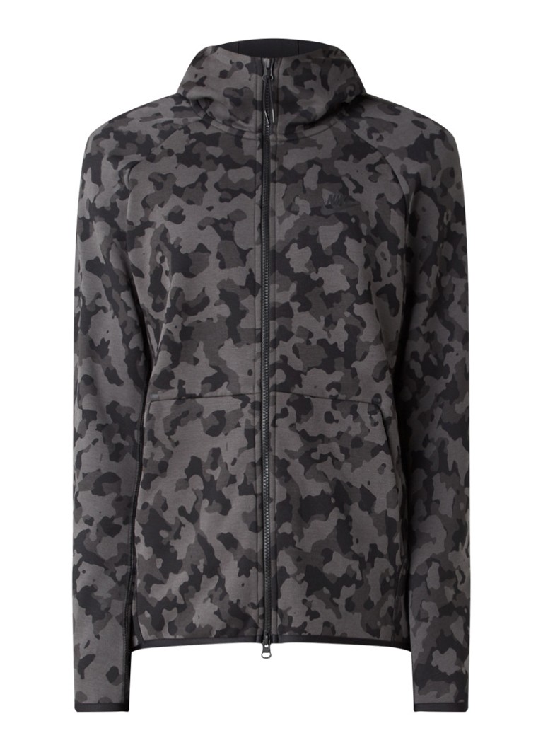 Oppositie Melodieus rijk Nike Tech fleece vest met capuchon met camouflagedessin • Legergroen •  deBijenkorf.be