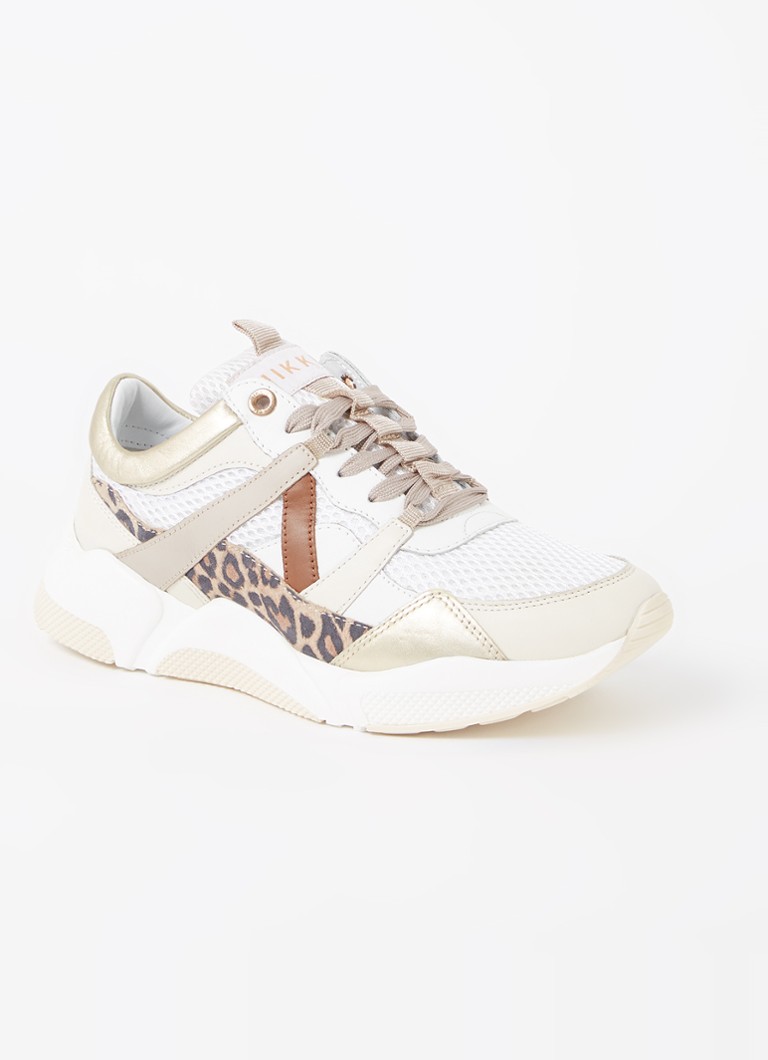 NIKKIE - Dolly sneaker met leren details - Creme