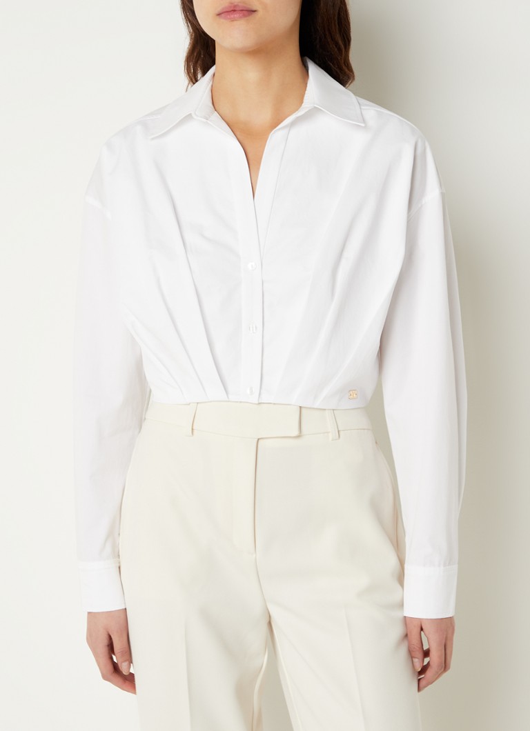 Star blouse met plooidetail • Wit • deBijenkorf.be