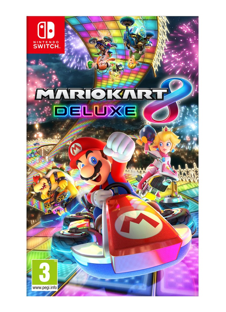 Nintendo - Jeu Mario Kart Deluxe - Nintendo Switch - Rouge