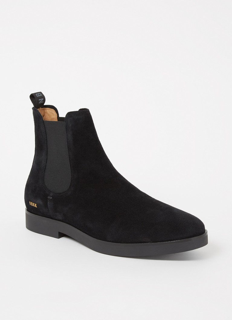 Nubikk - Botte chelsea Logan en daim - Noir