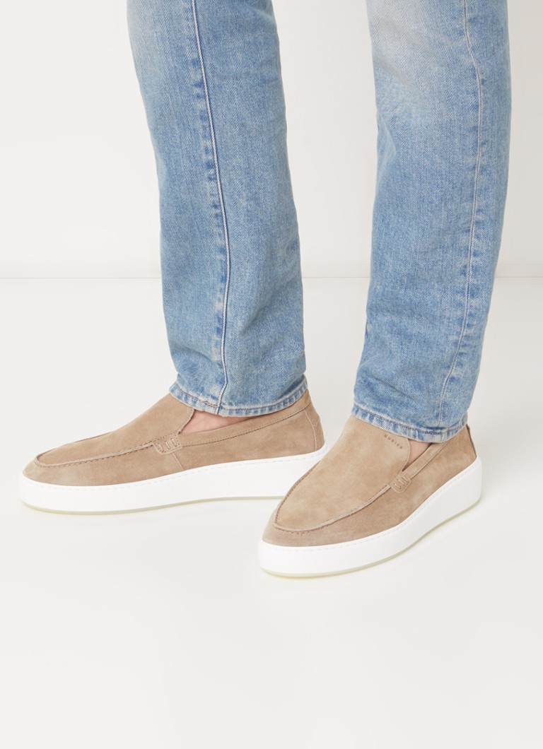 Jiro Instappers Heren Suede Zwarte NUBIKK Instappers JIRO SUO