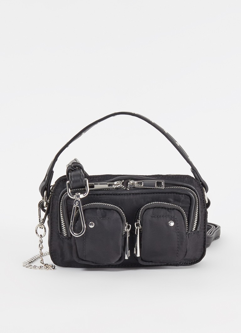 Núnoo - Helena crossbodytas met studs - Zwart