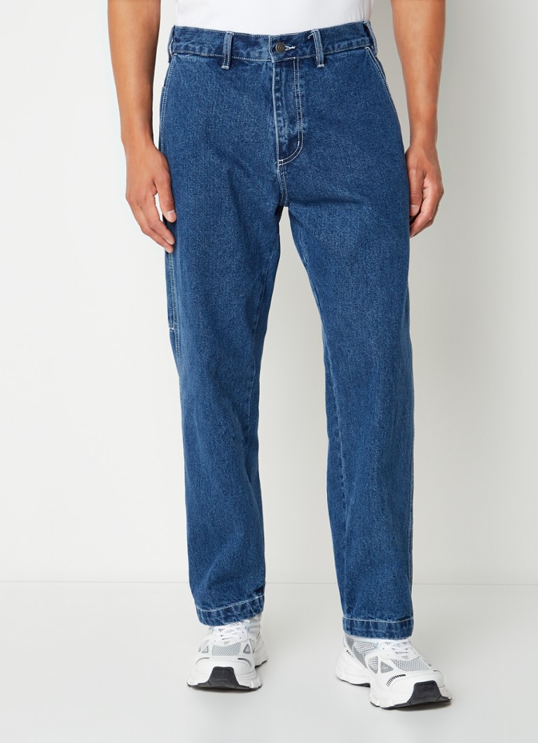 De Bijenkorf Homme Vêtements Pantalons & Jeans Jeans Baggy & Large Jean raccourci coupe ample Bax avec délavage medium 
