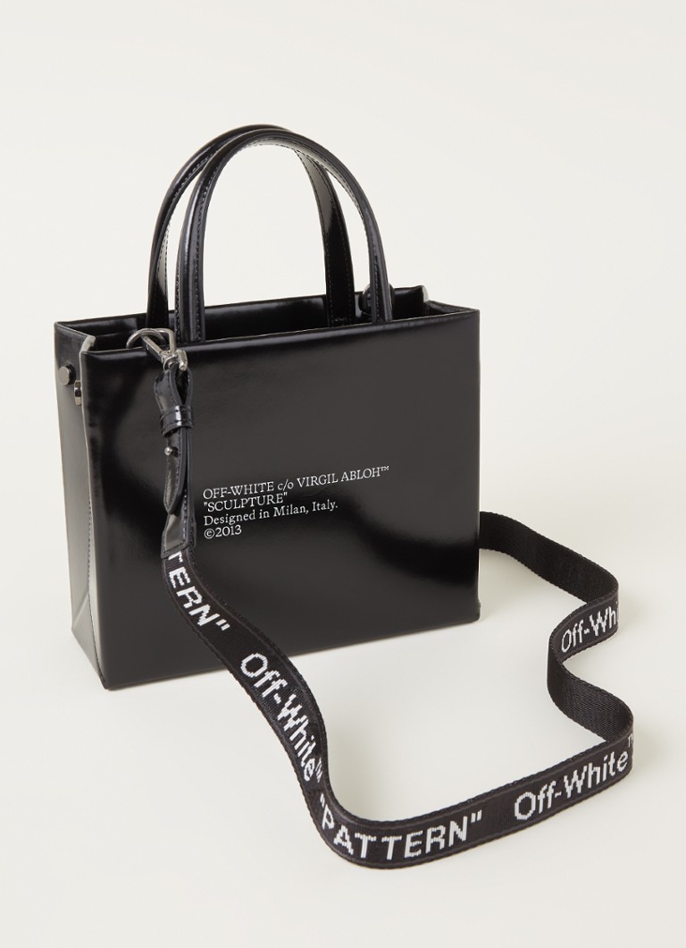 LOGO MINI BOX BAG in black