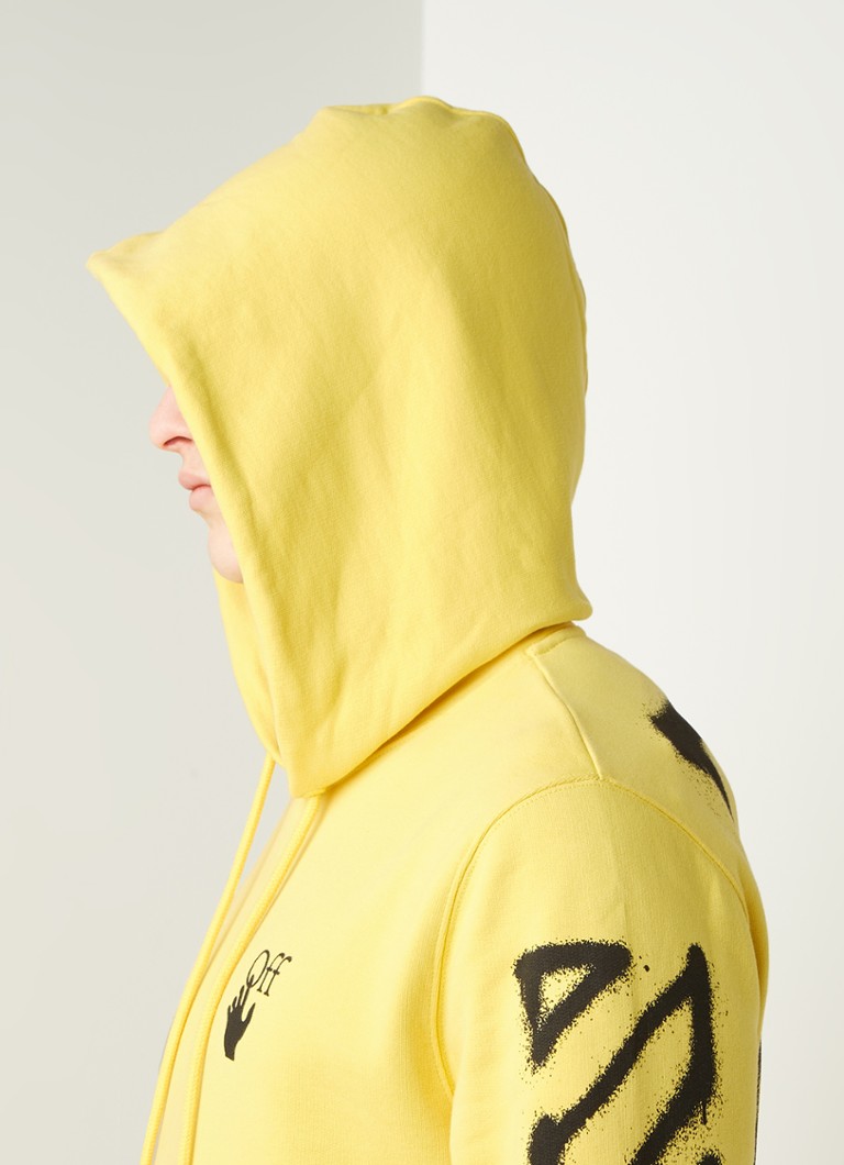 Off-White Spray Marker hoodie met print • Geel • deBijenkorf.be