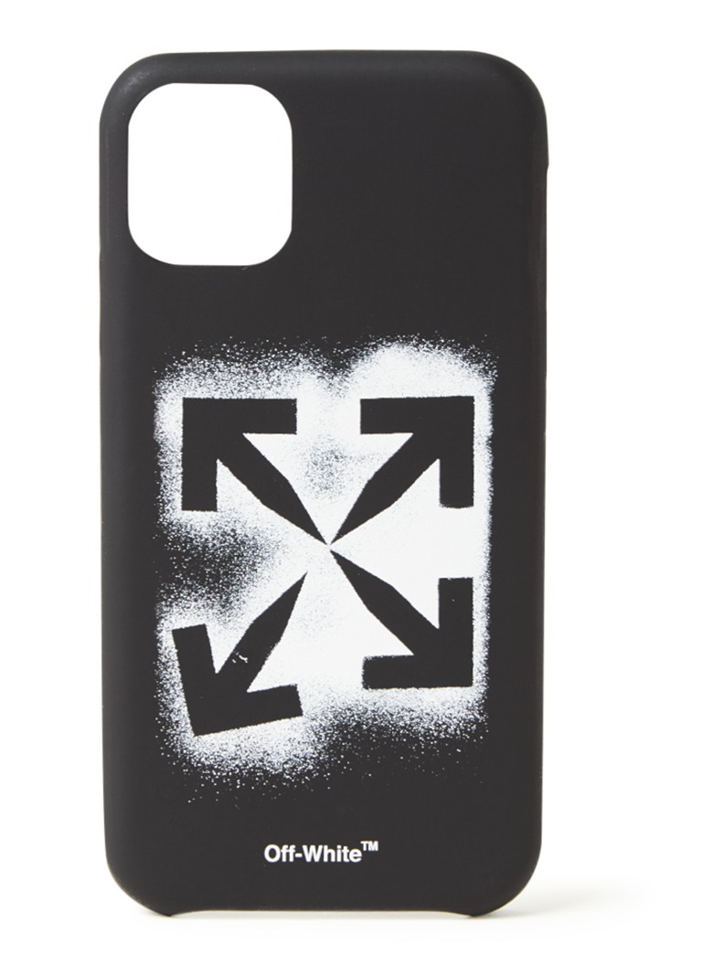 accessoires flauw Medewerker Off-White Stencil telefoonhoes voor iPhone 11 • Zwart • deBijenkorf.be