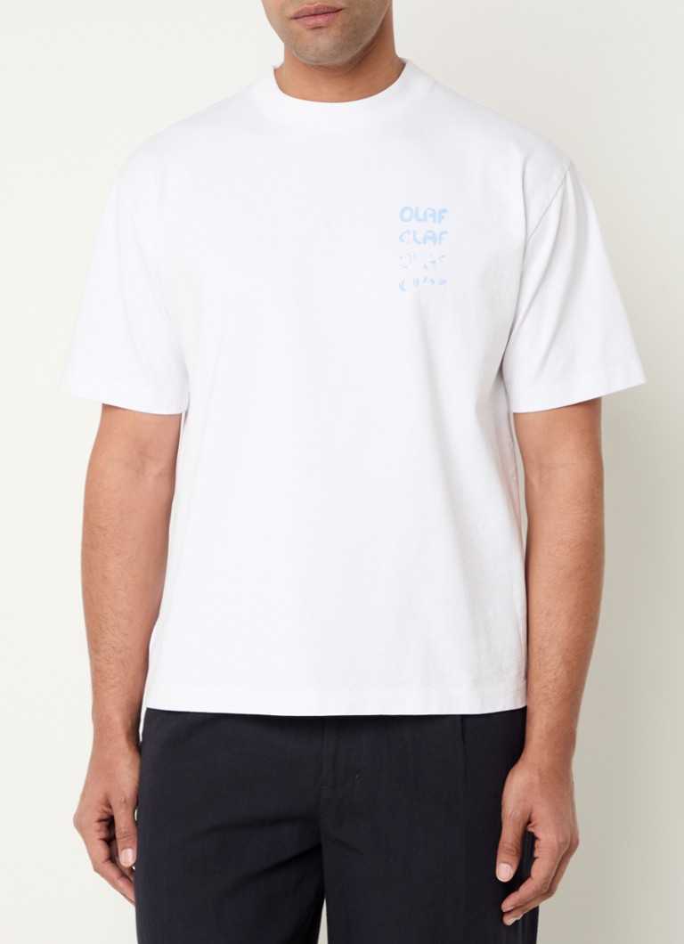 OLAF - Spray T-shirt met logoprint - Wit