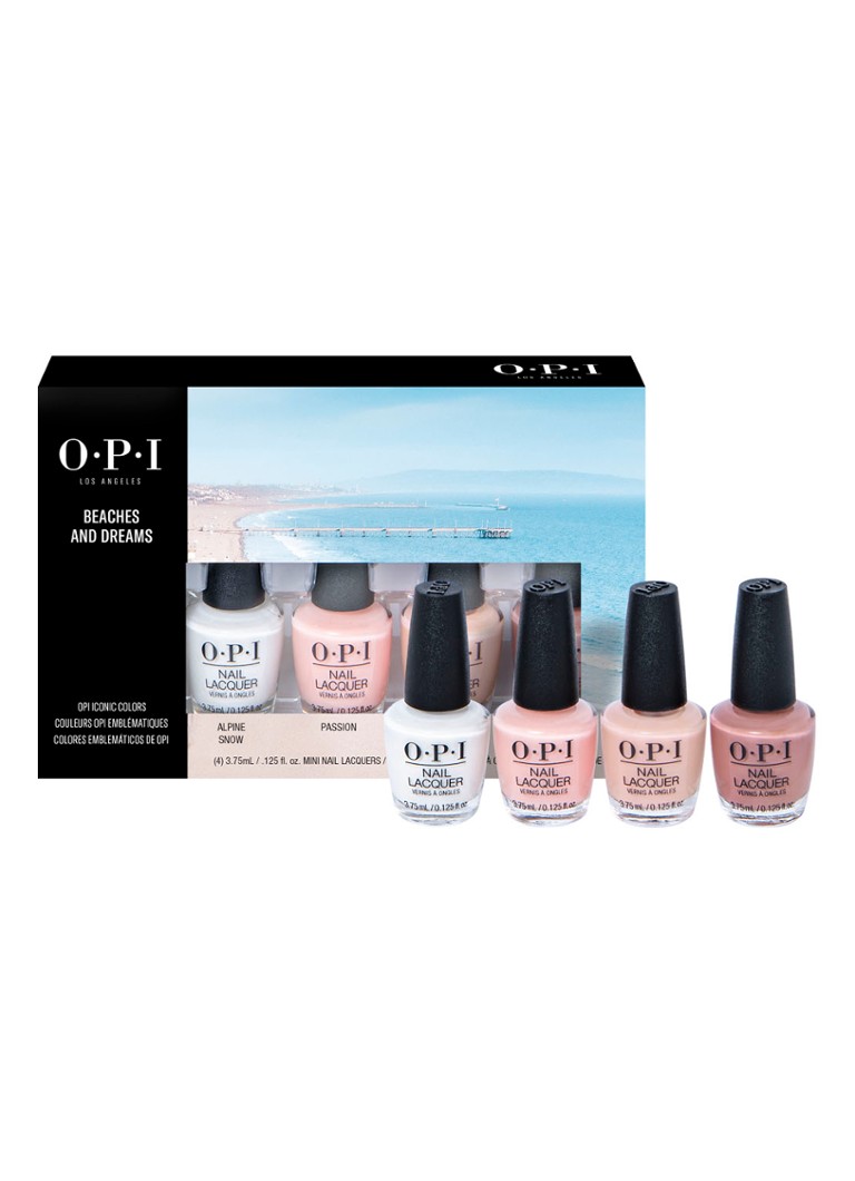 OPI - Beaches & Dreams Nail Lacquer Mini 4-Pack - Limited Edition Nagellak set  - null