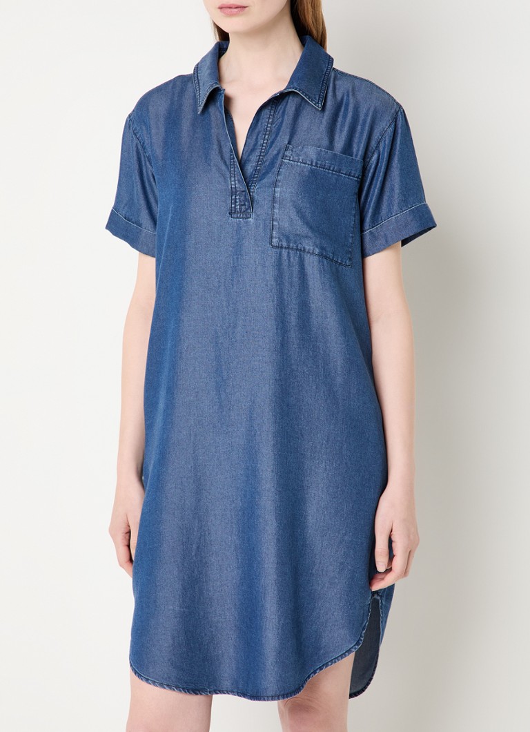 OPUS - Wasya midi tuniekjurk van chambray - Indigo