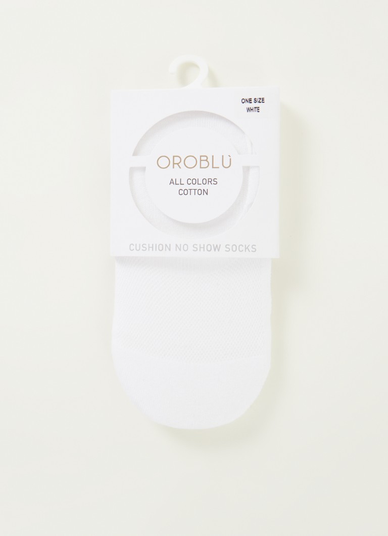 Oroblu - All Colors Cushion No Show sokken - Wit