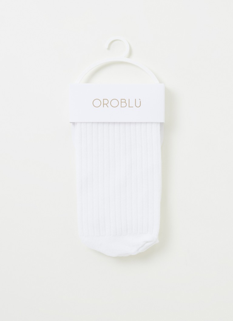 Oroblu - Ribgebreide sokken - Wit