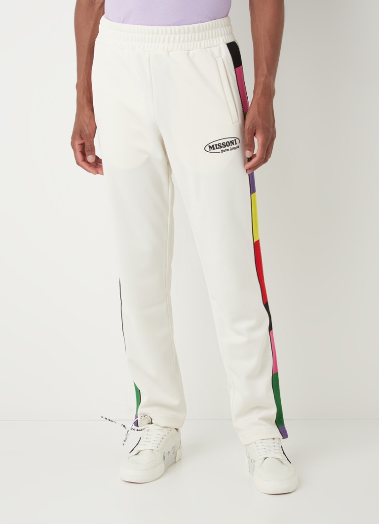 Palm Angels - Pantalon de jogging coupe slim avec logo imprimé  - Blanc