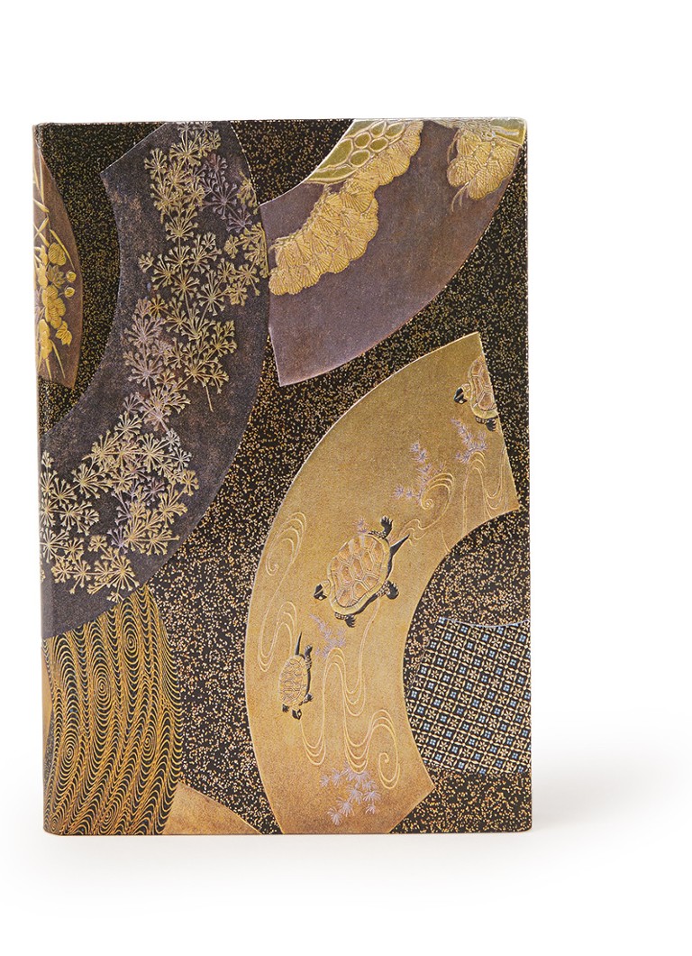 Paperblanks - Cahier ligné Ougi 14 x 10 cm - Marron foncé