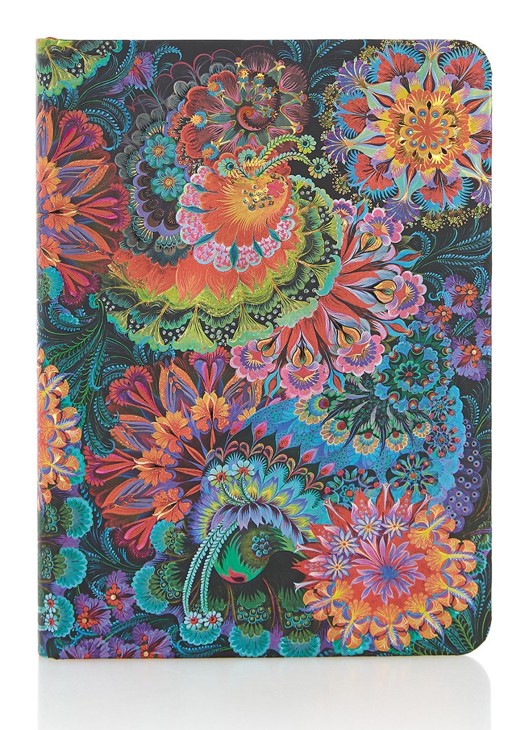 Paperblanks - Olena's Garden Moonlight Midi carnet ligné 17 x 12,5 cm - Multicouleur