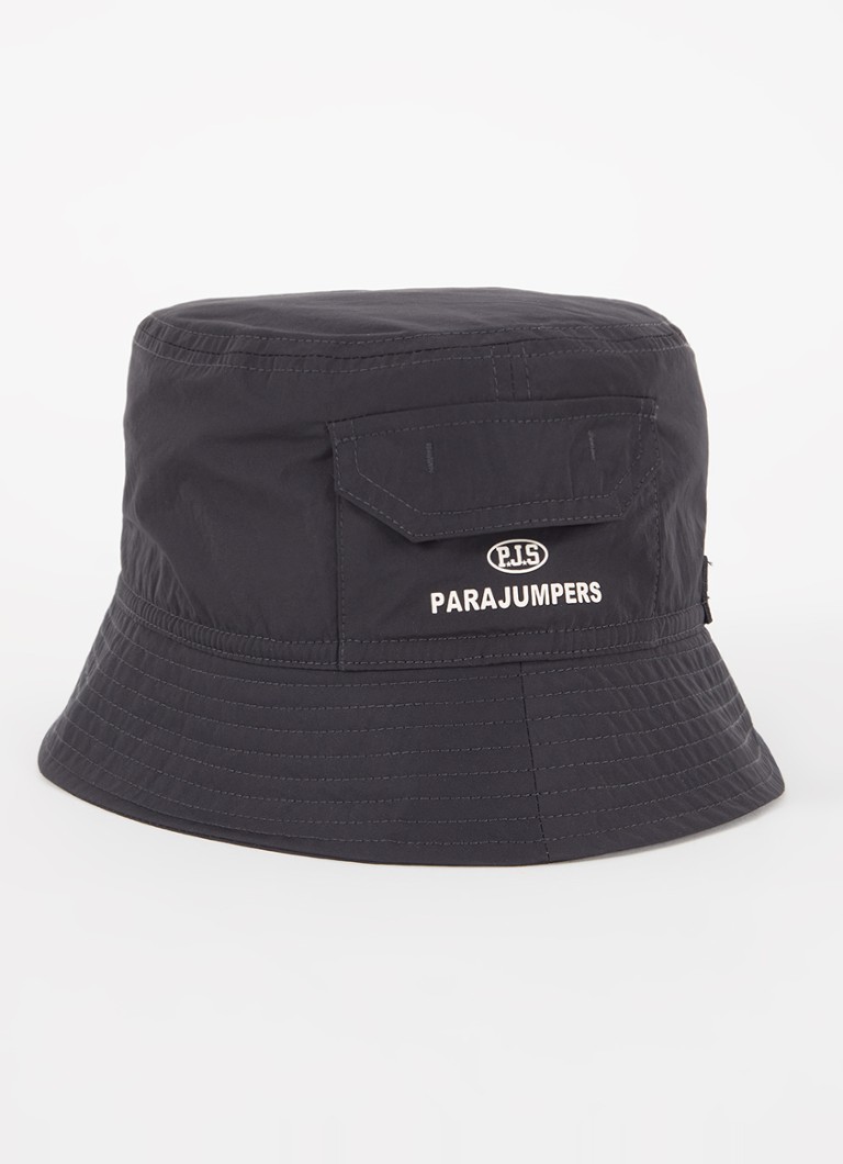 Parajumpers - Master bucket hoed met logo - Zwart