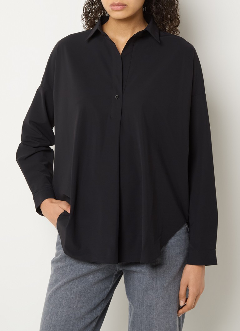 Penn & Ink - Magda tuniek van travelstof - Zwart