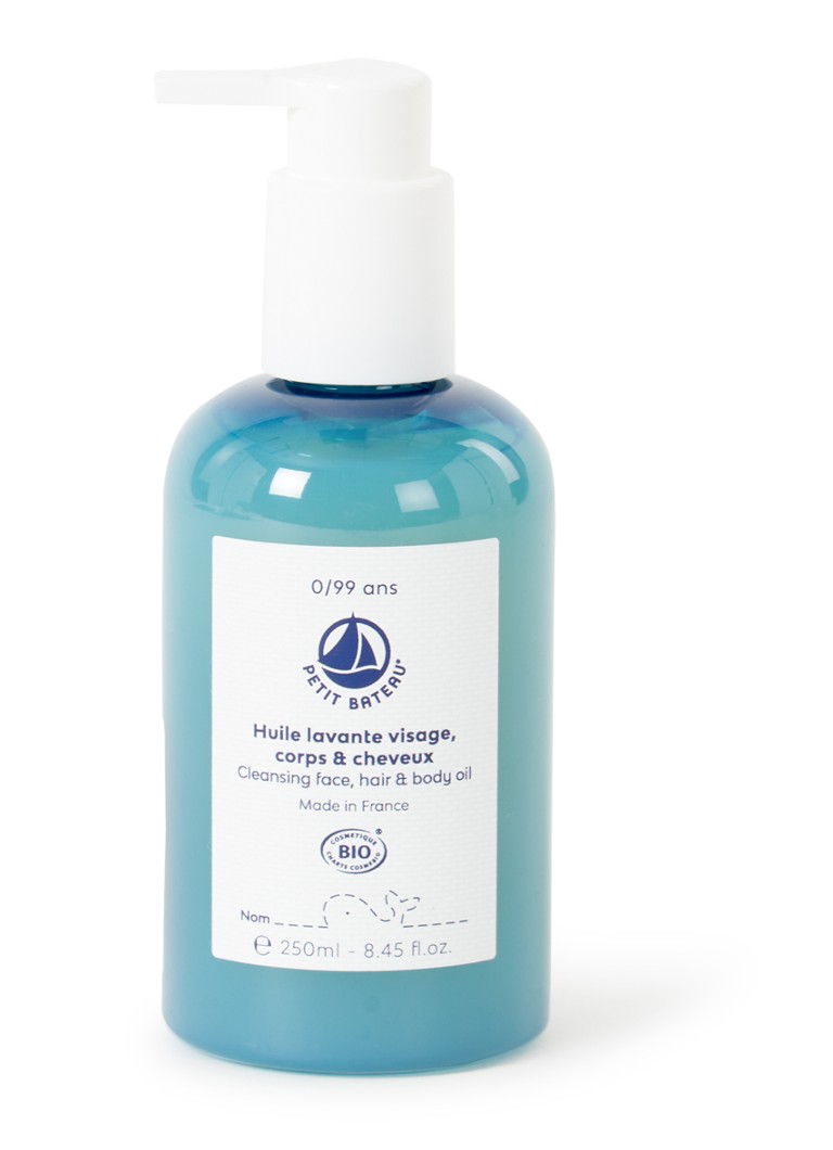 Petit Bateau - Cleansing Face & Body Oil - gezichts- en lichaamsolie - Lichtblauw