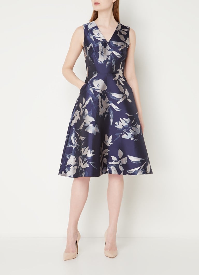 Phase Eight - Cassy Floral Dress Navy/Multi - Donkerblauw