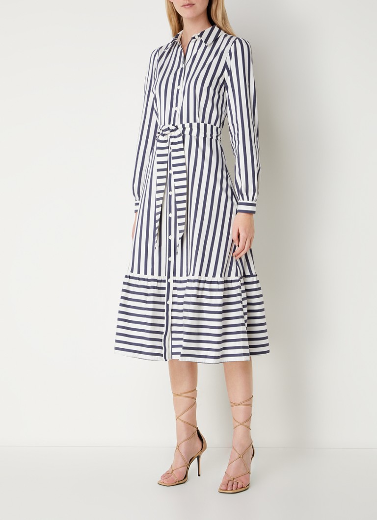 Phase Eight Stripe Dress Navy/Ivory • deBijenkorf.be