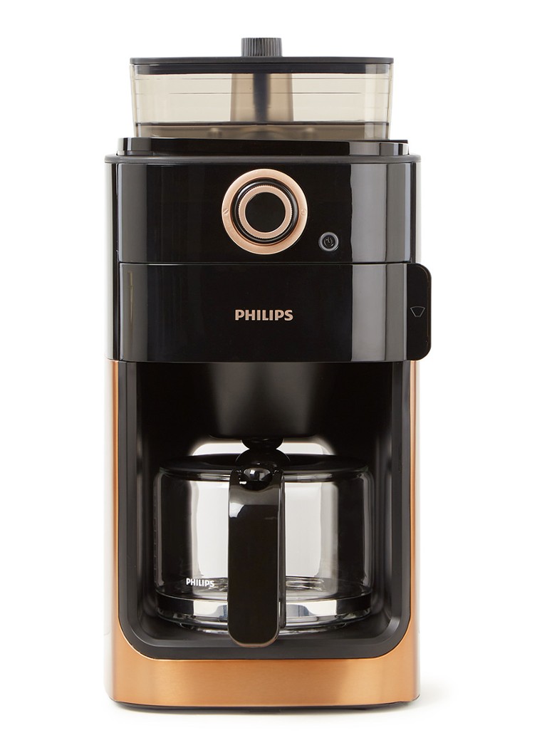 titel bod Armstrong Philips Grind & Brew koffiezetapparaat HD7768 • Zwart • deBijenkorf.be