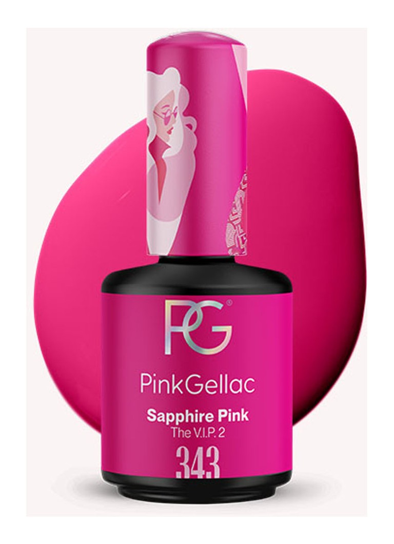 Pink Gellac - 343 Sapphire Pink - gel nagellak - 343 Sapphire Pink