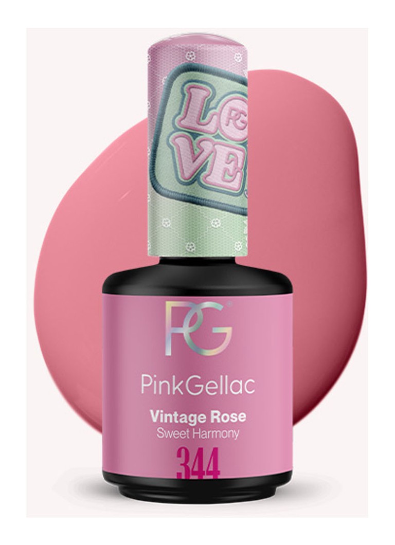 Pink Gellac - 344 Vintage Rose - gel nagellak - 344 Vintage Rose
