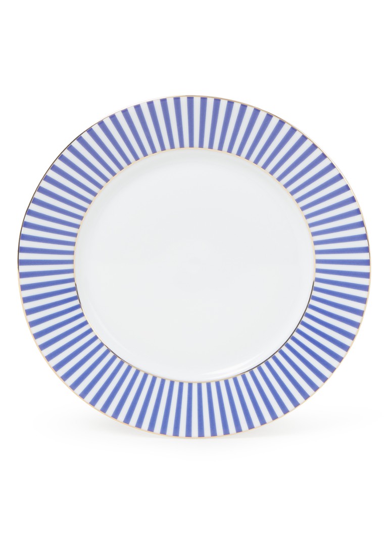 Pip Studio - Assiette à petit-déjeuner Royal Stripes 17 cm - Bleu royal
