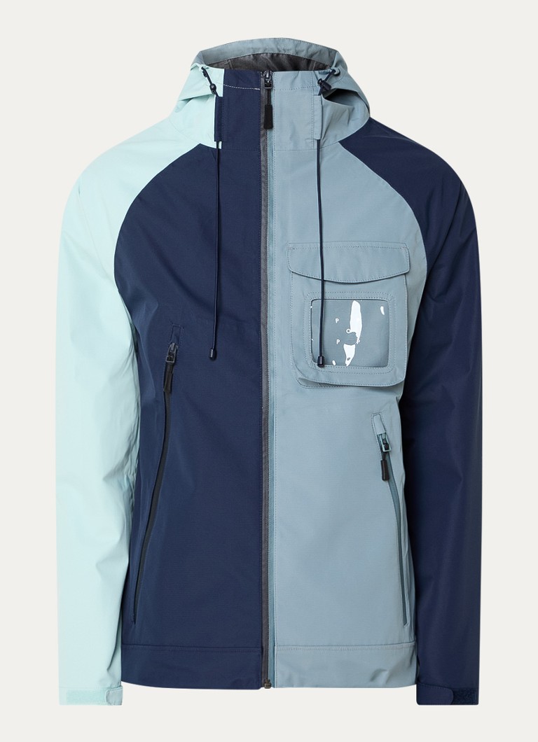 Pop Trading Company - Oracle softshell jack met steekzakken - Donkerblauw