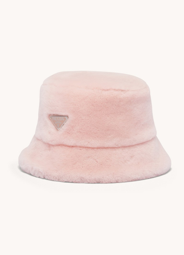 Prada - Bucket hoed in kasjmierblend - Creme