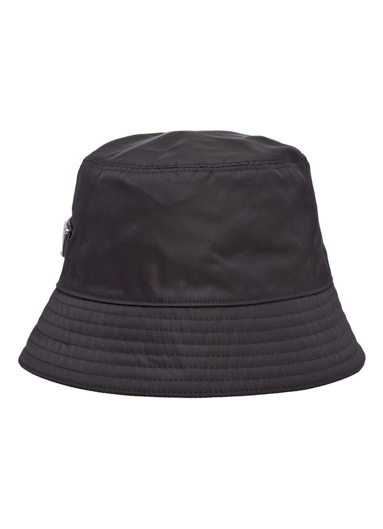 Prada - Chapeau en bob Re-Nylon avec logo - Noir