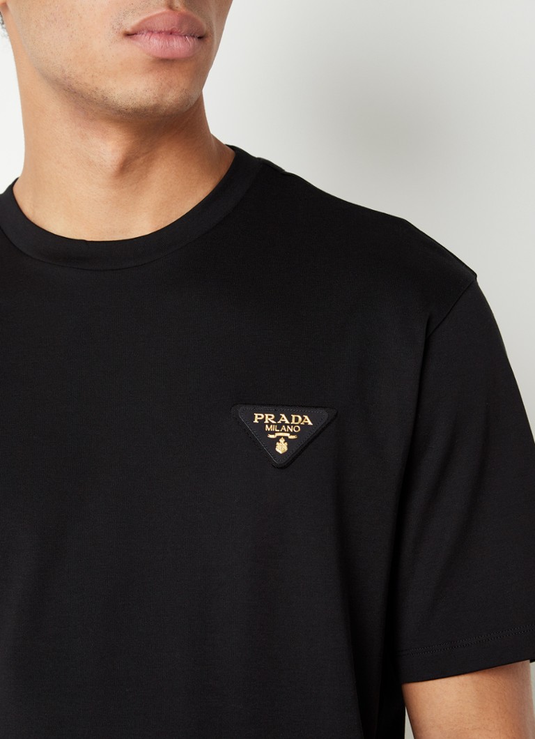 Prada Interlock T-shirt met • Zwart • deBijenkorf.be