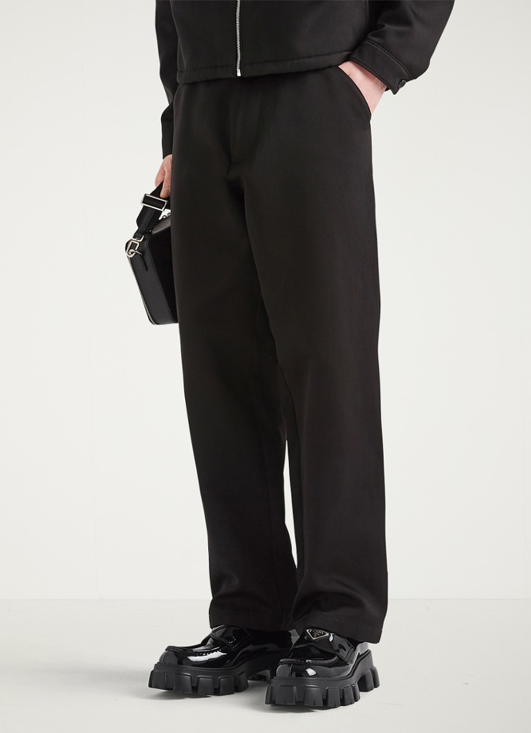 Prada - Pantalon van zijdeblend - Zwart