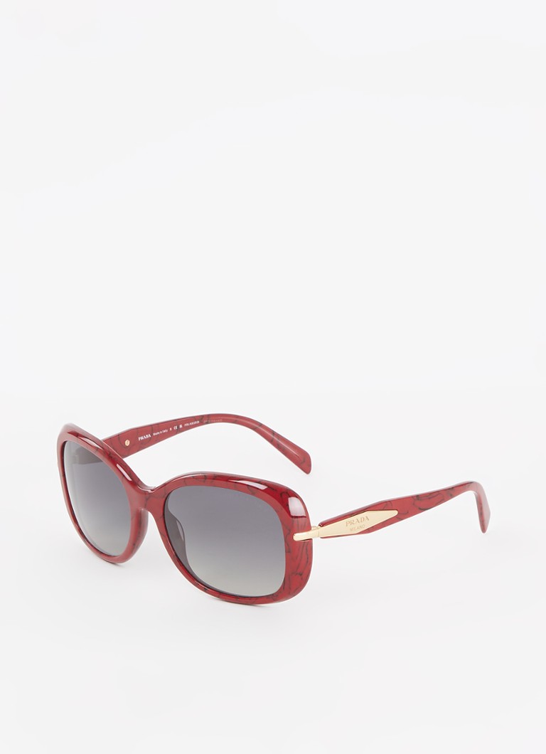 Prada - Prada *PR 04ZS  BRD SHN GRY PG - Donkerrood