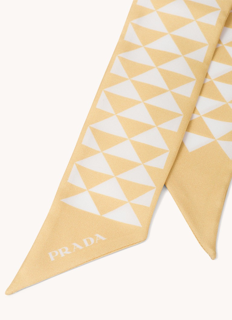 Prada Sjaal van zijde met print x 5 cm • • deBijenkorf.be