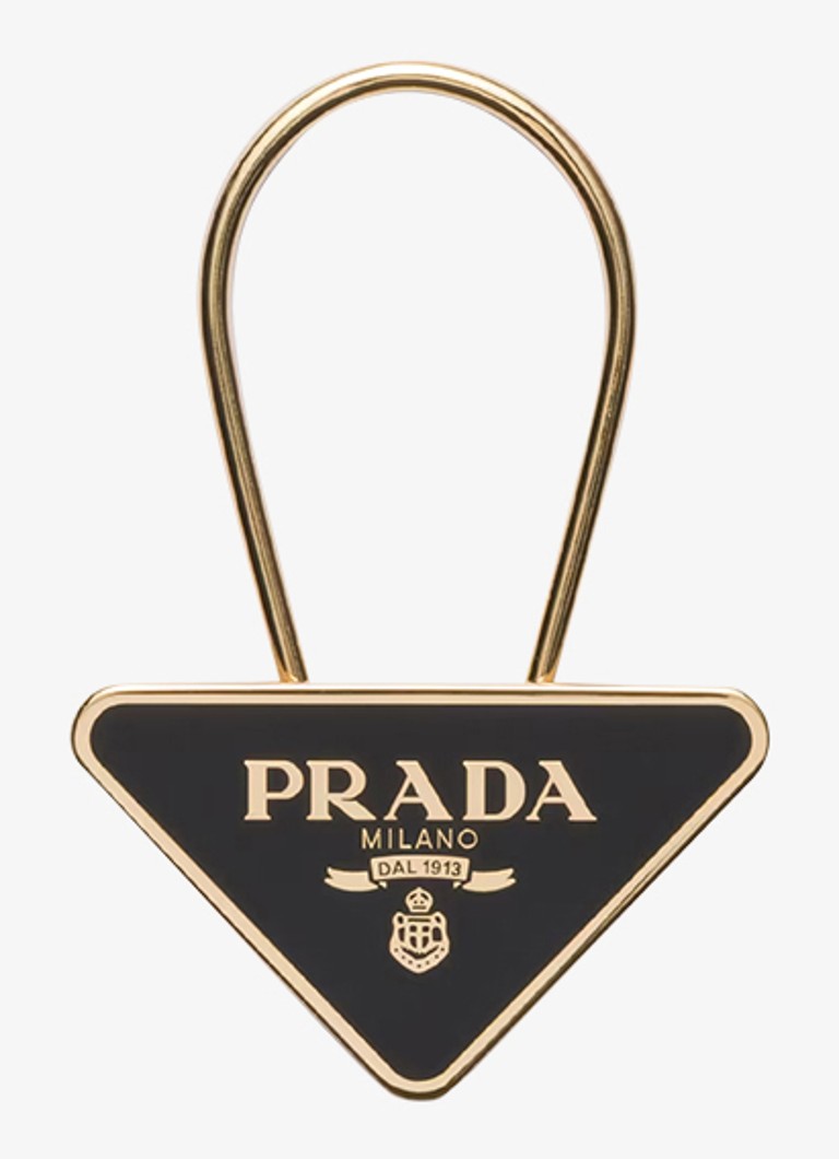 Prada - Sleutelhanger met logo - Goud