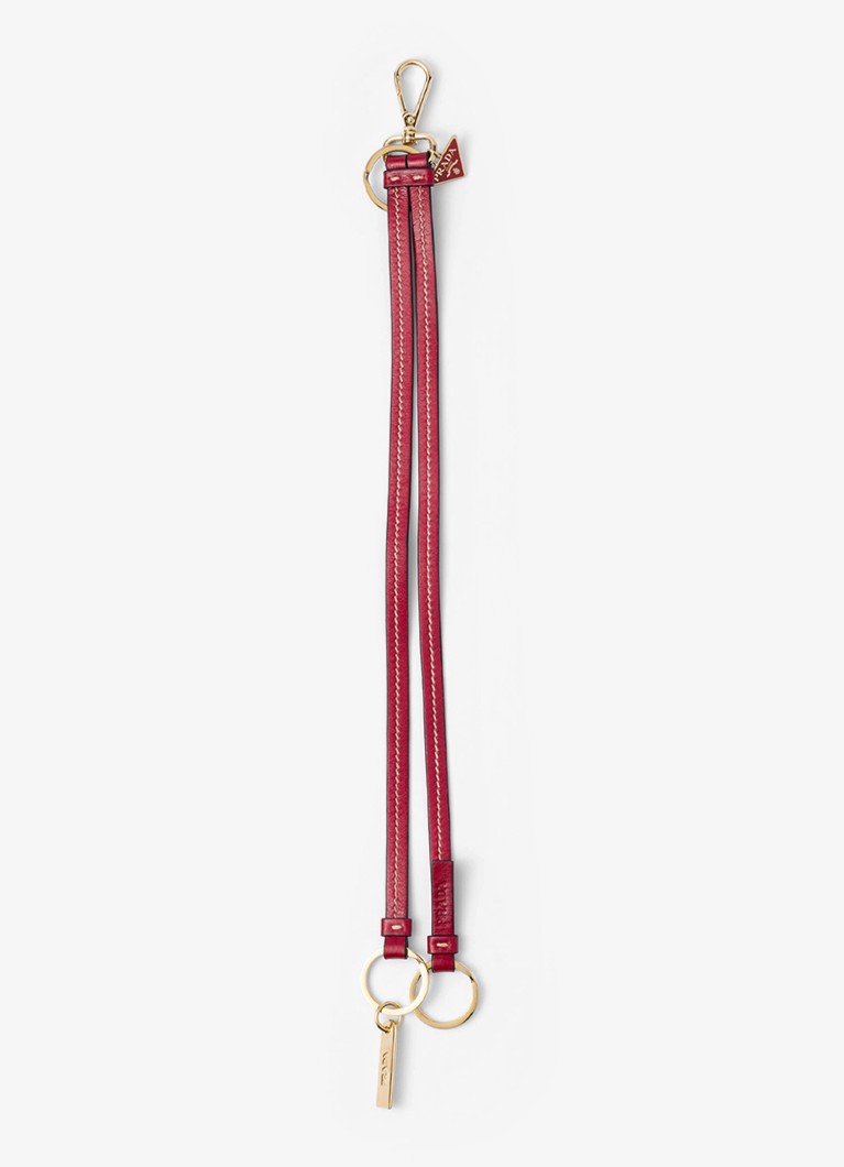 Prada - Tasbedel van kalfsleer - Rood
