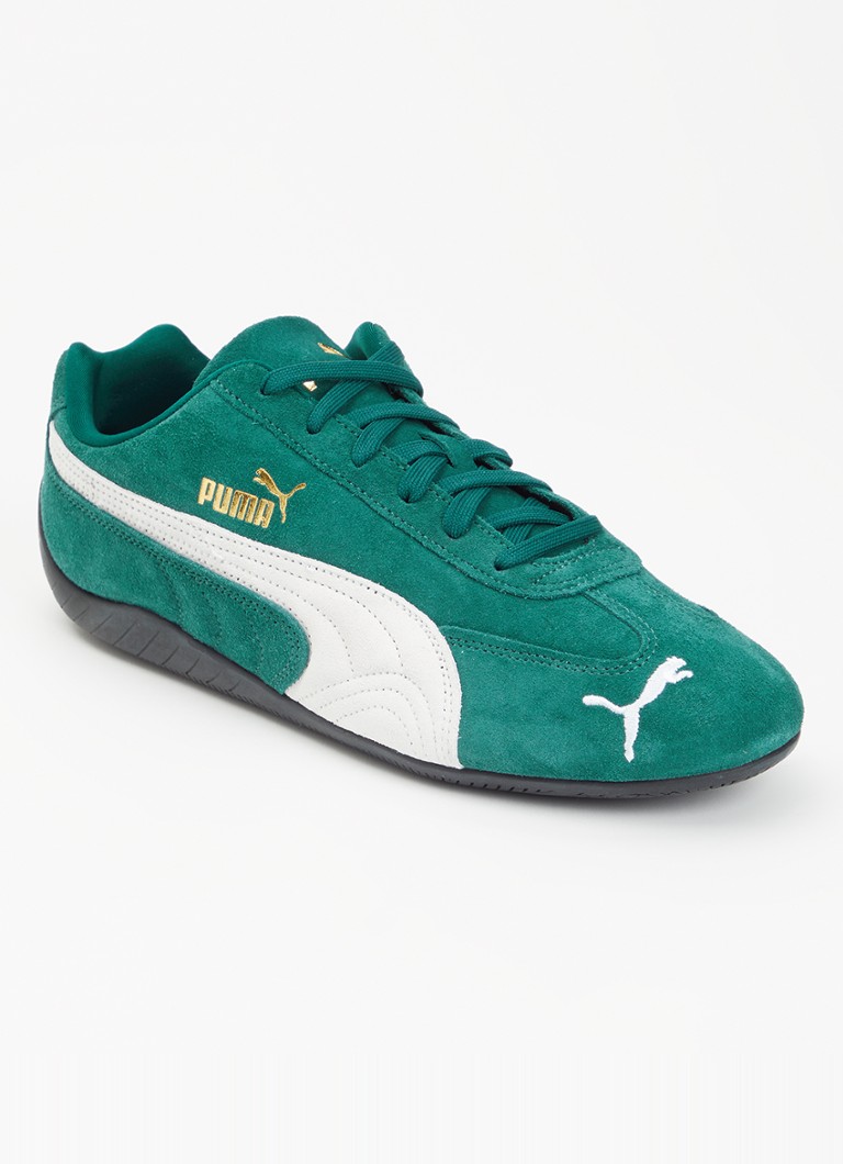 Puma - Speedcat OG sneaker van suède - Zeegroen