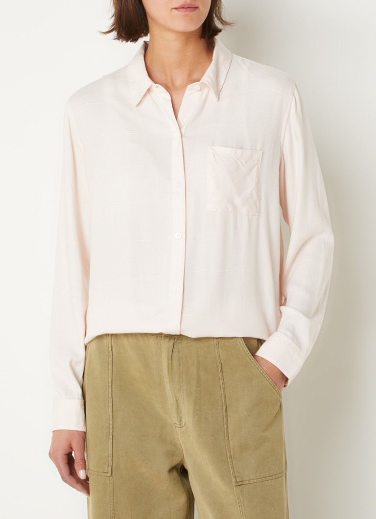Rails - Hunter blouse met borstzak - Lichtroze