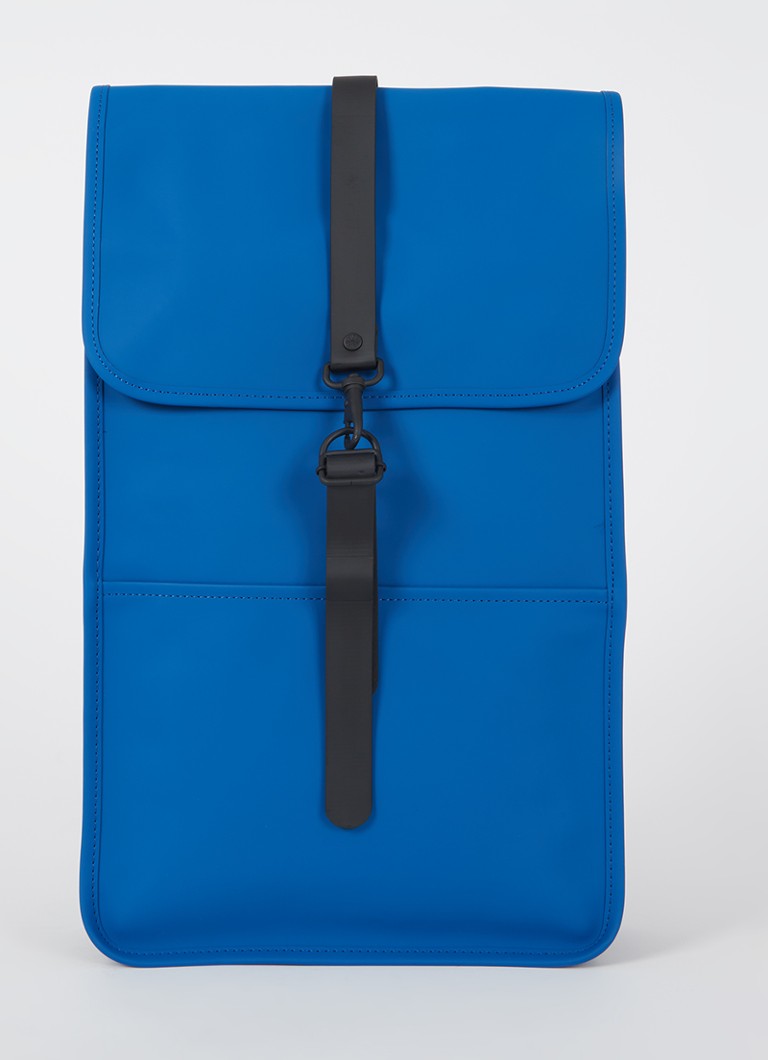Rains Rugzak met 14 inch laptopvak en waterafstotende coating • Blauw