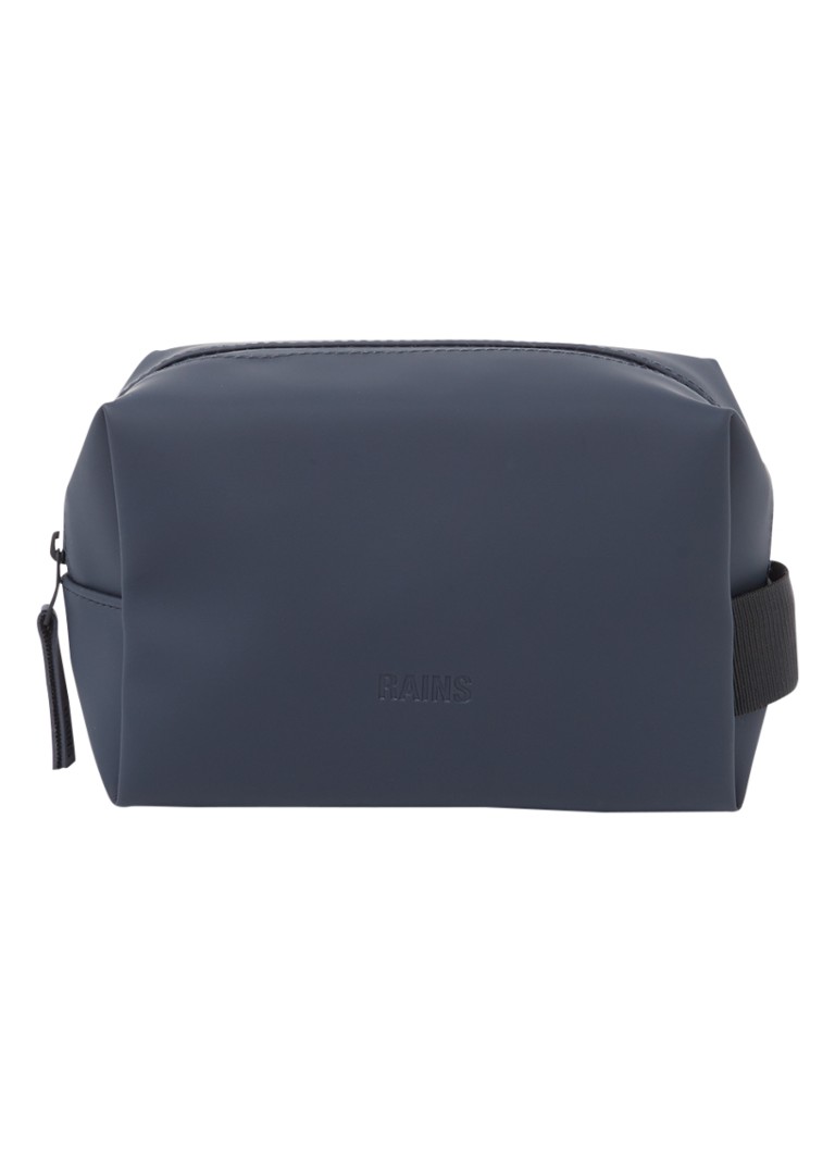 Rains - Toilettas Small met logo - Donkerblauw