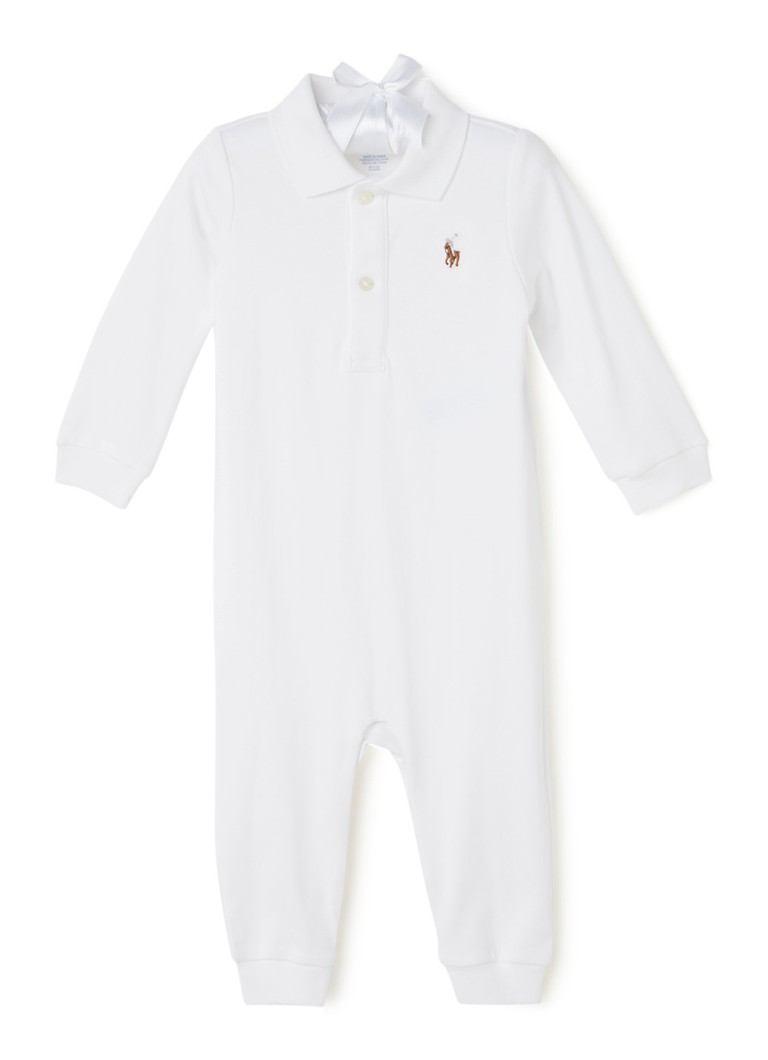 Ralph Lauren Combinaison Bebe En Coton De Couleur Unie De Bijenkorf