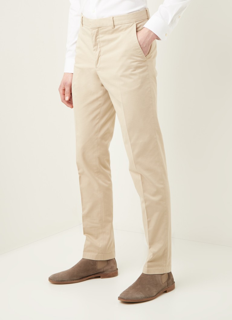 De Bijenkorf Homme Vêtements Pantalons & Jeans Pantalons Chinos Chino Hallden coupe slim avec poches latérales 