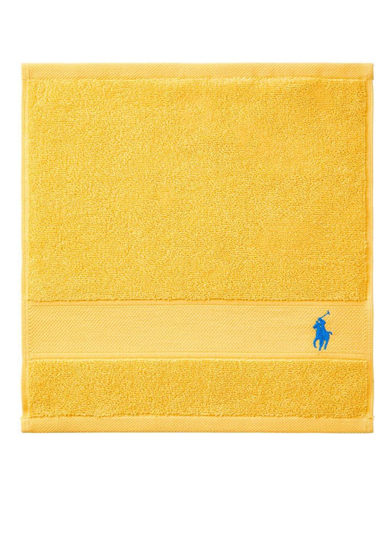 Ralph Lauren - Polo Player gastendoek - 600 gr/m2 - 33 x 33 cm - Geel