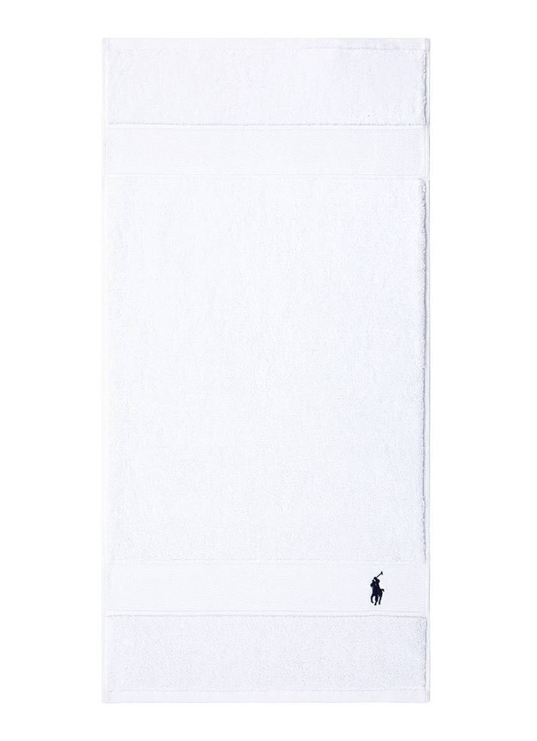 Ralph Lauren - Polo Player gastendoek - 600 gr/m2 - 40 x 75 cm - Wit
