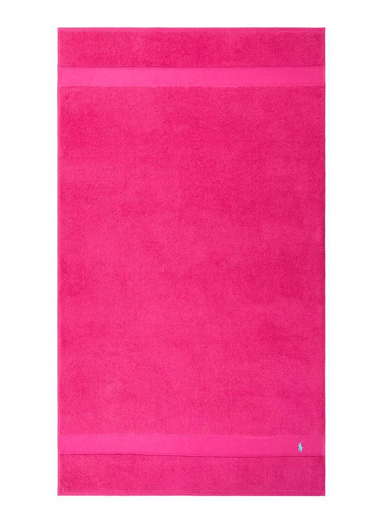 Ralph Lauren - Polo Player strandlaken - 600gr/m2 - 90 x 160 cm - Fuchsia